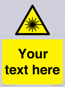 Custom Laser Hazard Sign